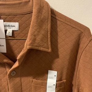 Quilted Shirt Jacket | Brown | M | NWT